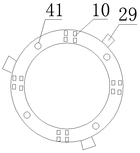 Device and method for drilling and forming hole in coal rock in structural belt