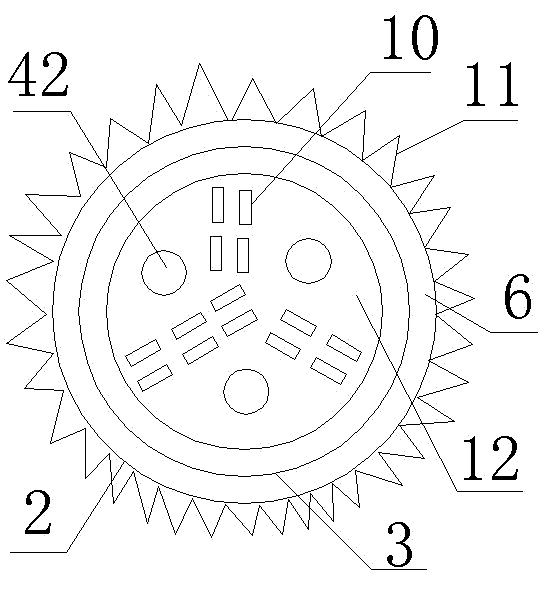 Device and method for drilling and forming hole in coal rock in structural belt