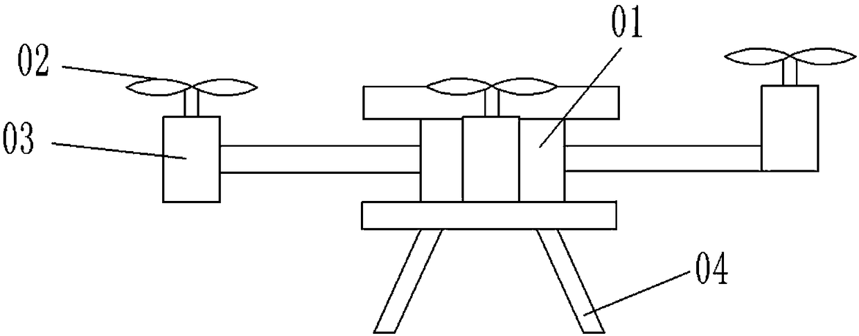 Unmanned aerial vehicle specially used for spraying ridge herbicide