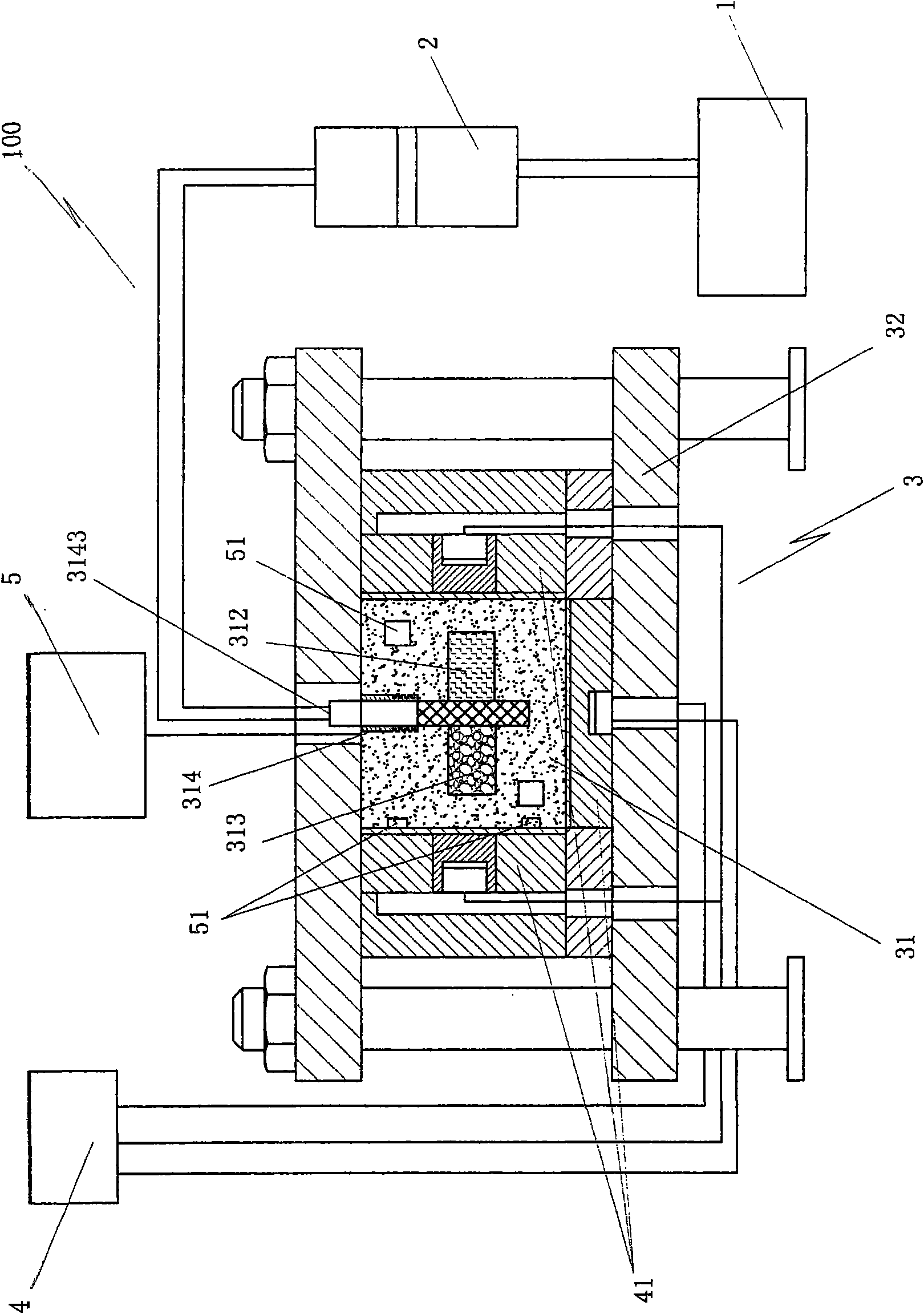 True triaxial drilling leakage blockage simulation assessment device