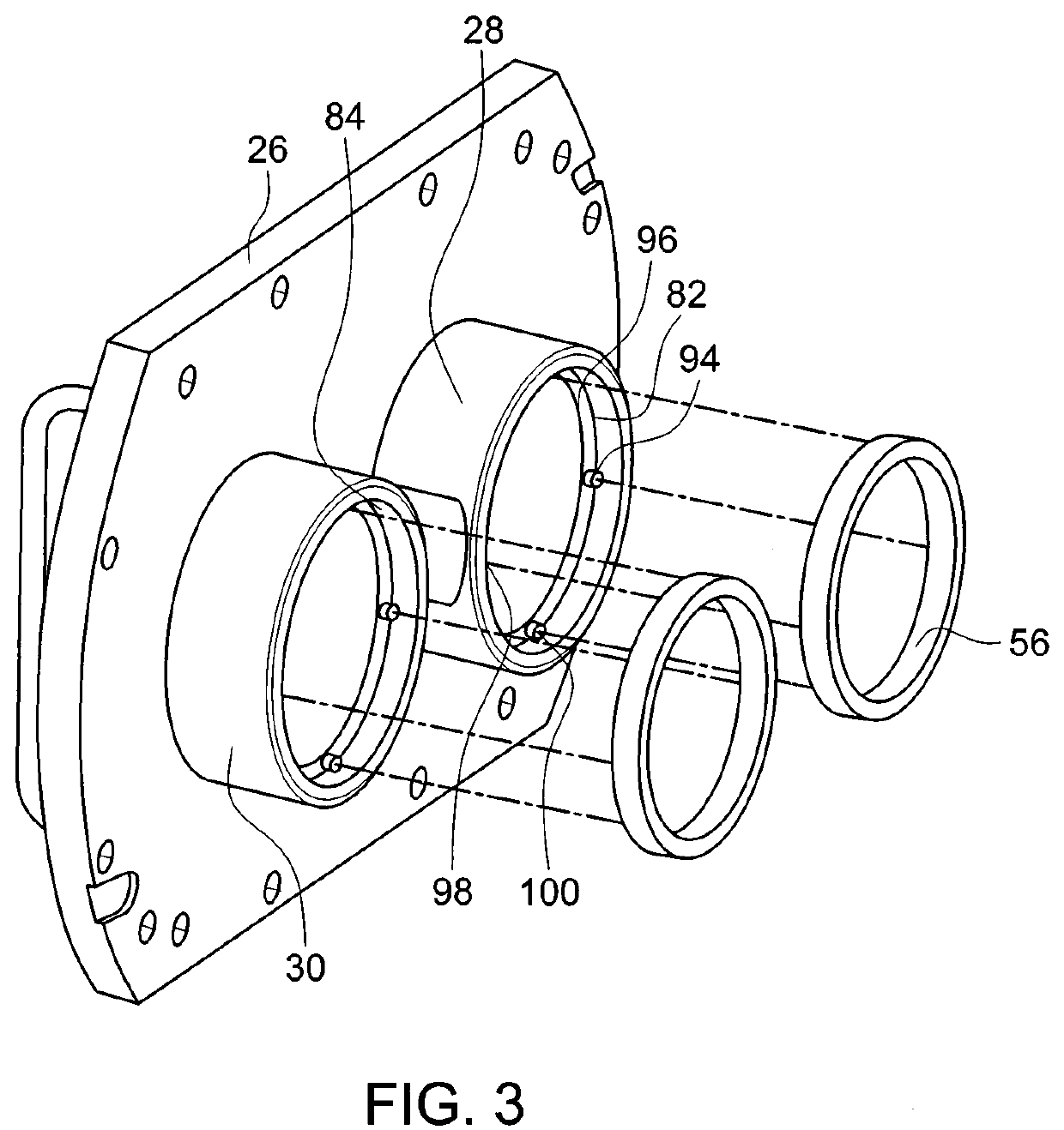 Rotary pump with rotor bearing ring