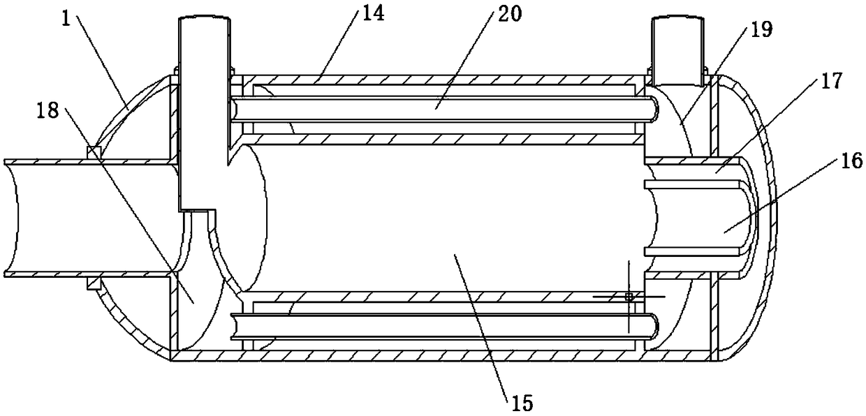 Lateral-blowing air-blowing gas burning boiler