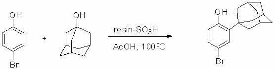 Method for preparing 2-(1-adamantyl)-4-bromophenol