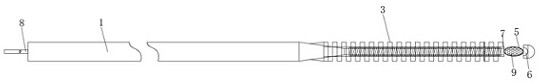 Micro guide wire with nickel-titanium hose