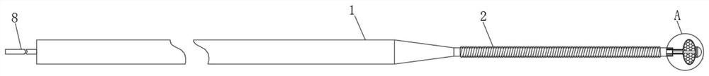 Micro guide wire with nickel-titanium hose