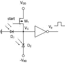 A np-type single-photon avalanche diode based on cmos image sensor technology