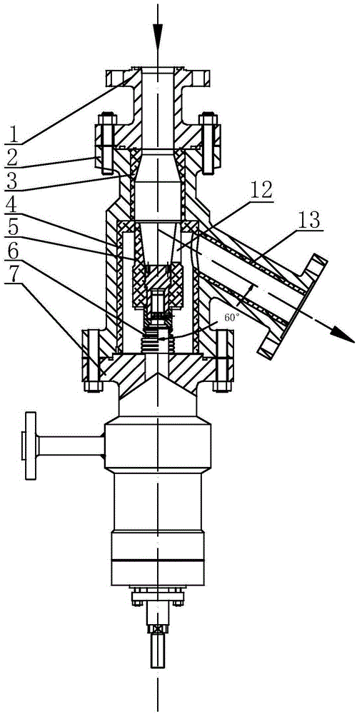 Valve element structure of pulverized coal flow adjusting valve