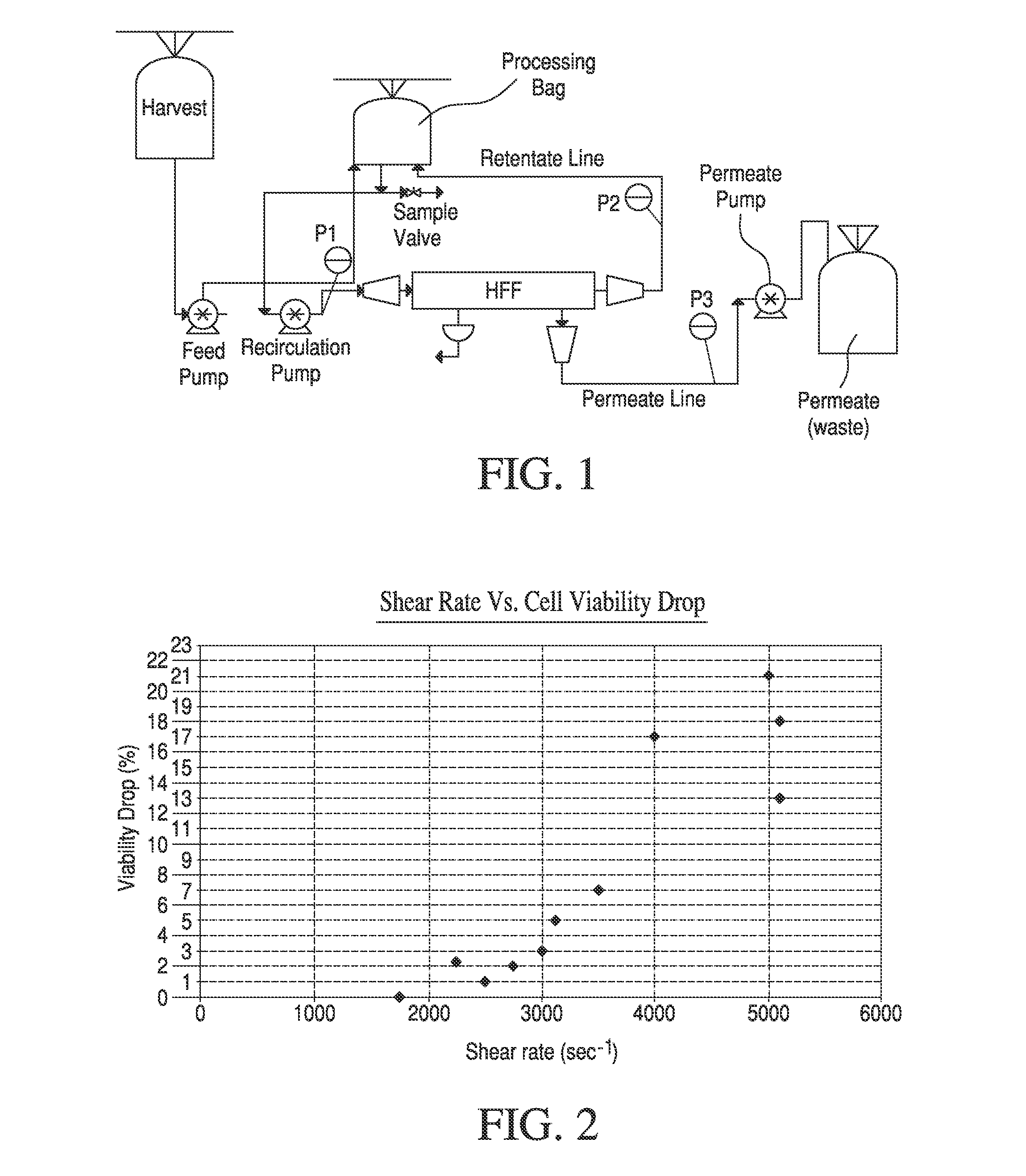 High yield method and apparatus for volume reduction and washing of therapeutic cells using tangential flow filtration