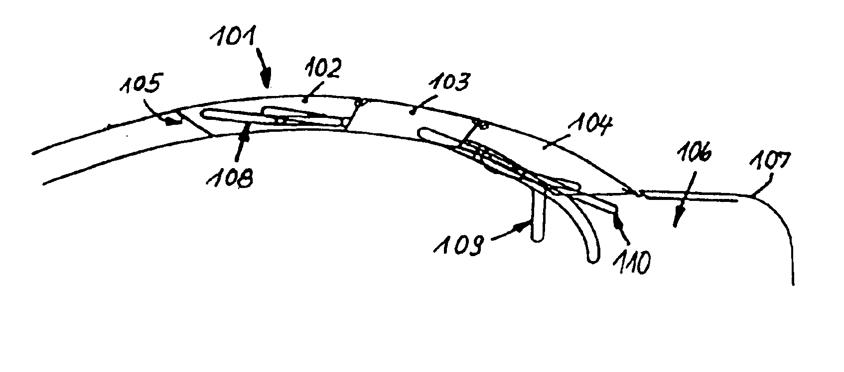 Hardtop vehicle roof with three rigid roof parts