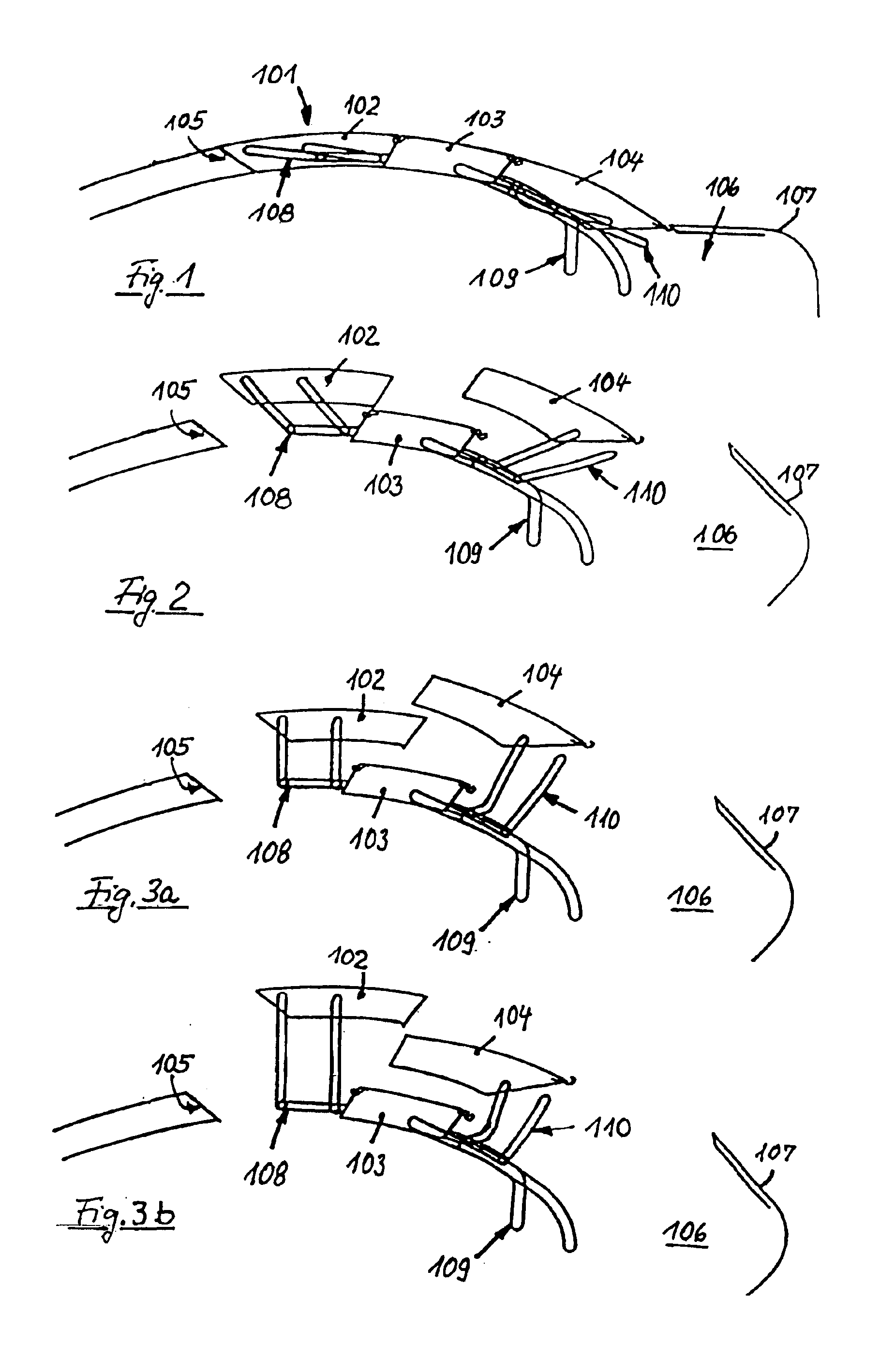 Hardtop vehicle roof with three rigid roof parts