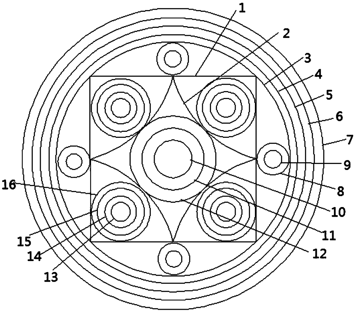 Composite cable for computer