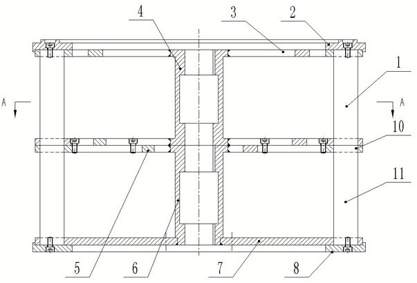 Multi-layer combined impeller