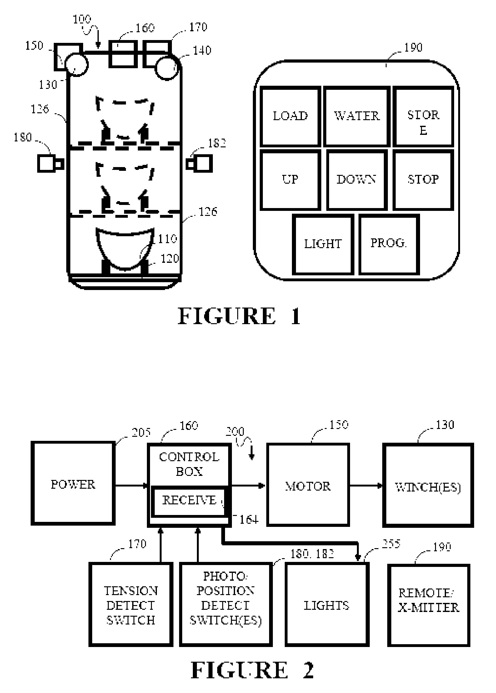 Remote boat lift switch