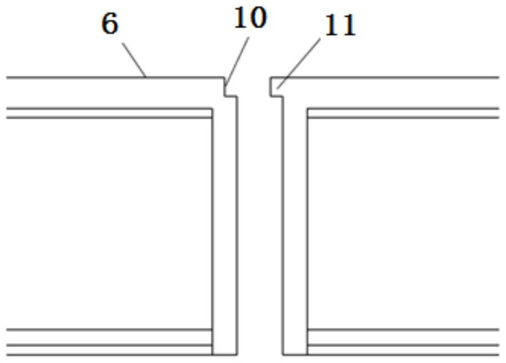 Template for improving appearance quality of firewall of main transformer of transformer substation and construction method