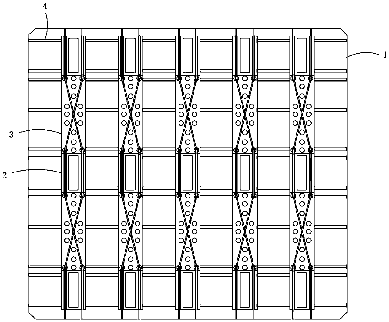 A backside structure for improving the backside efficiency of bifacial perc cells