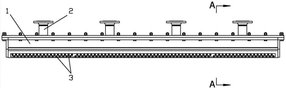 A cooling device capable of forming high-density oblique jet flow