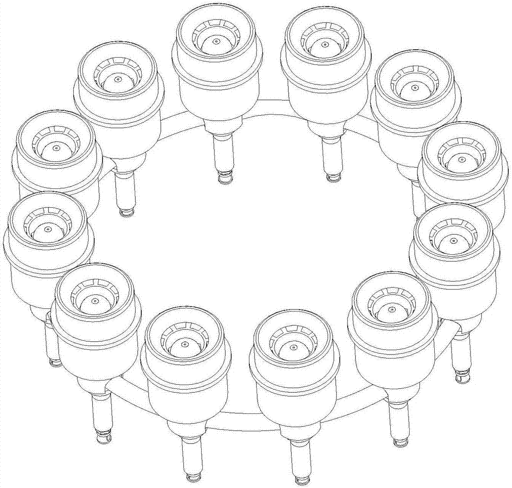 A fuel injection system component of an aerospace engine and a fuel injection method thereof