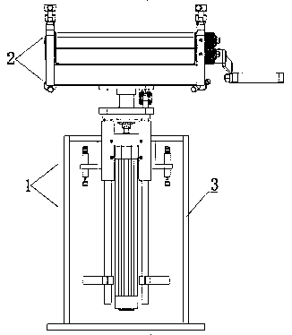 Lifting and rotating type manual paper winding mechanism and tape winding operation method