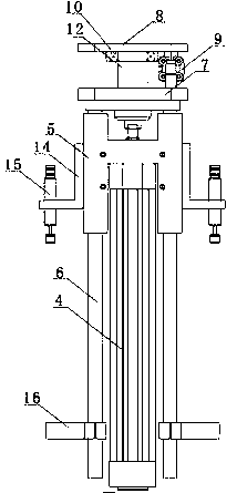 Lifting and rotating type manual paper winding mechanism and tape winding operation method