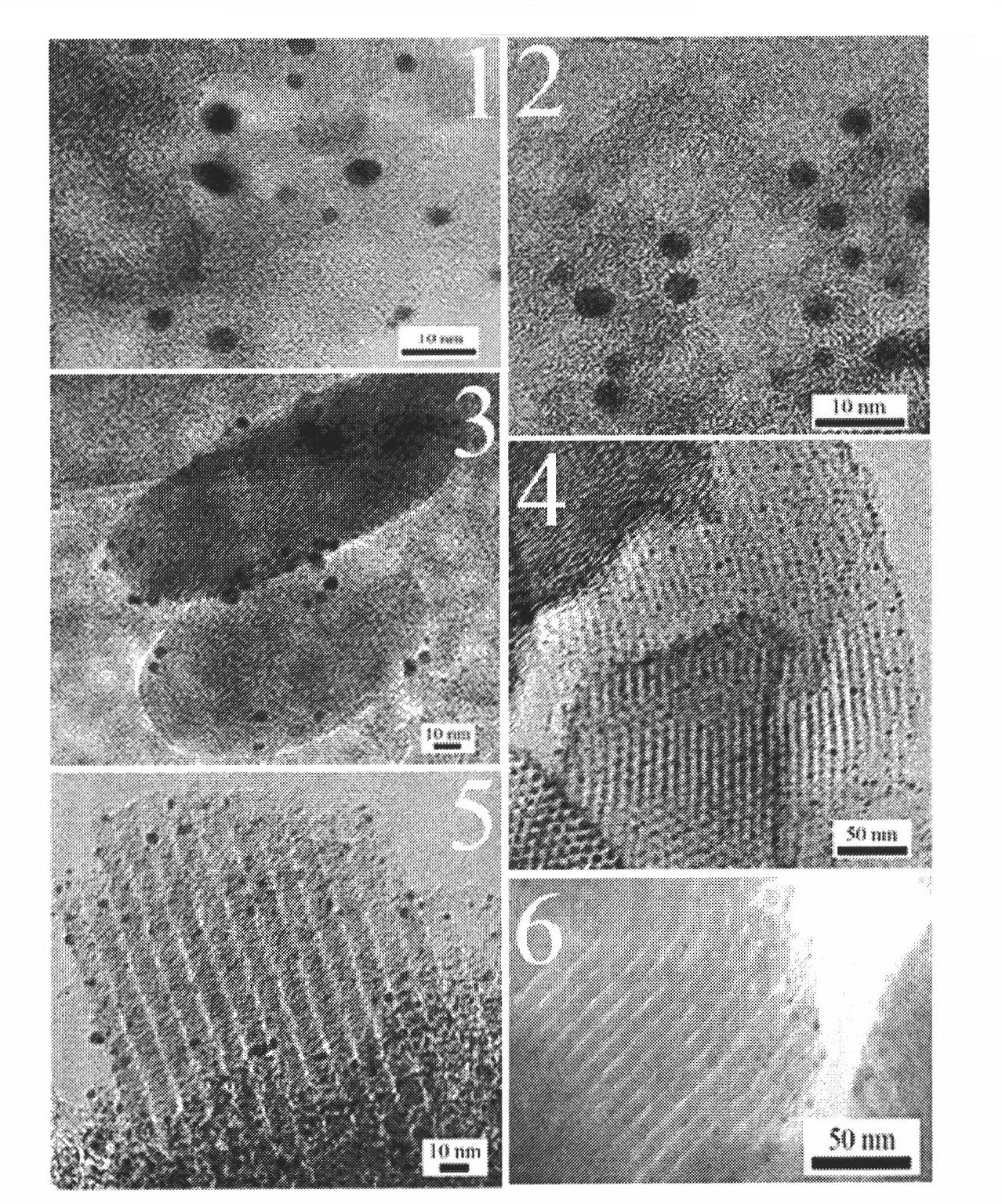 Application of gold/mesoporous carbon catalyst in glucose selective oxidation reaction to prepare gluconic acid