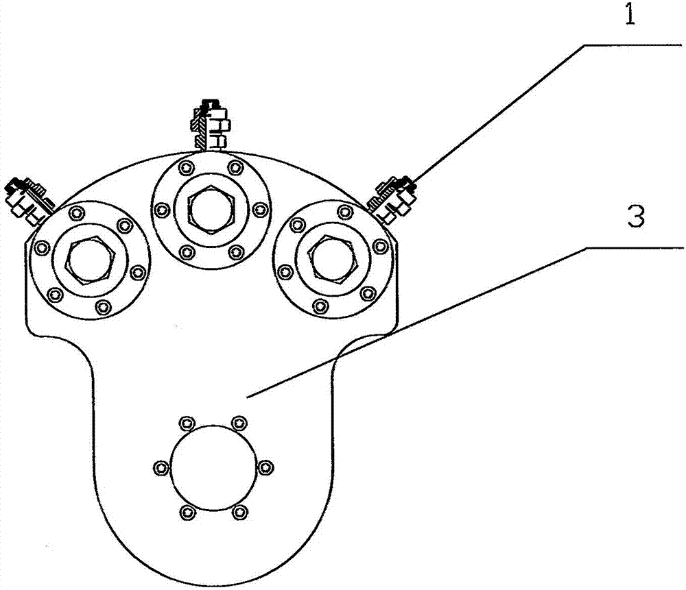 Multi-directional sprayer device of power plant indirect air cooling tower radiator fin washing machine