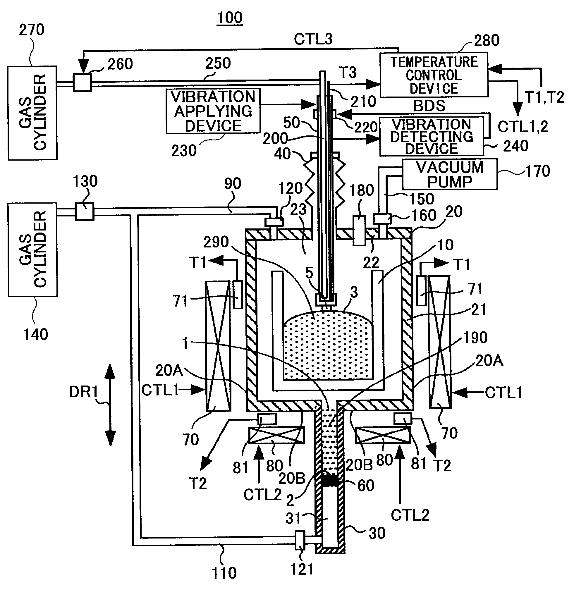 Crystal preparing device, crystal preparing method, and crystal