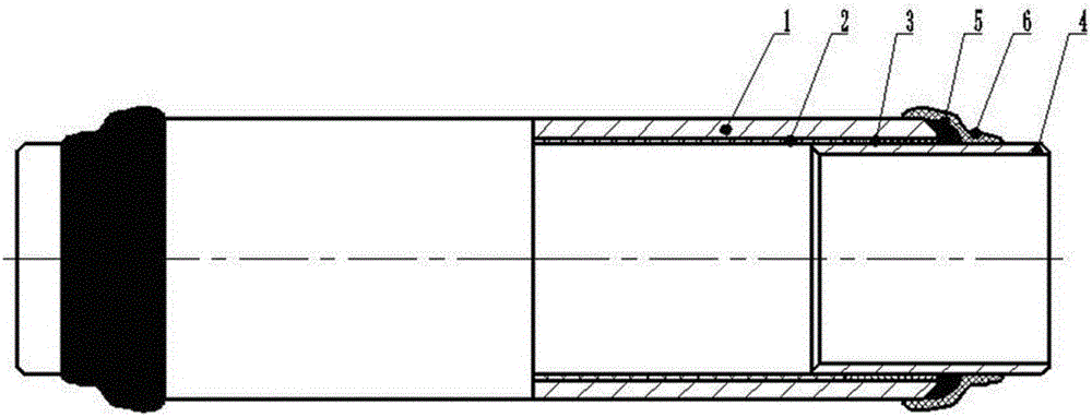 Preparation method of plastic lining steel tube in welded connection