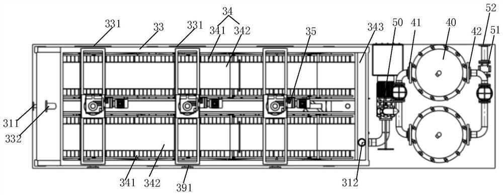 Oil-gas field waste liquid treatment system and treatment method