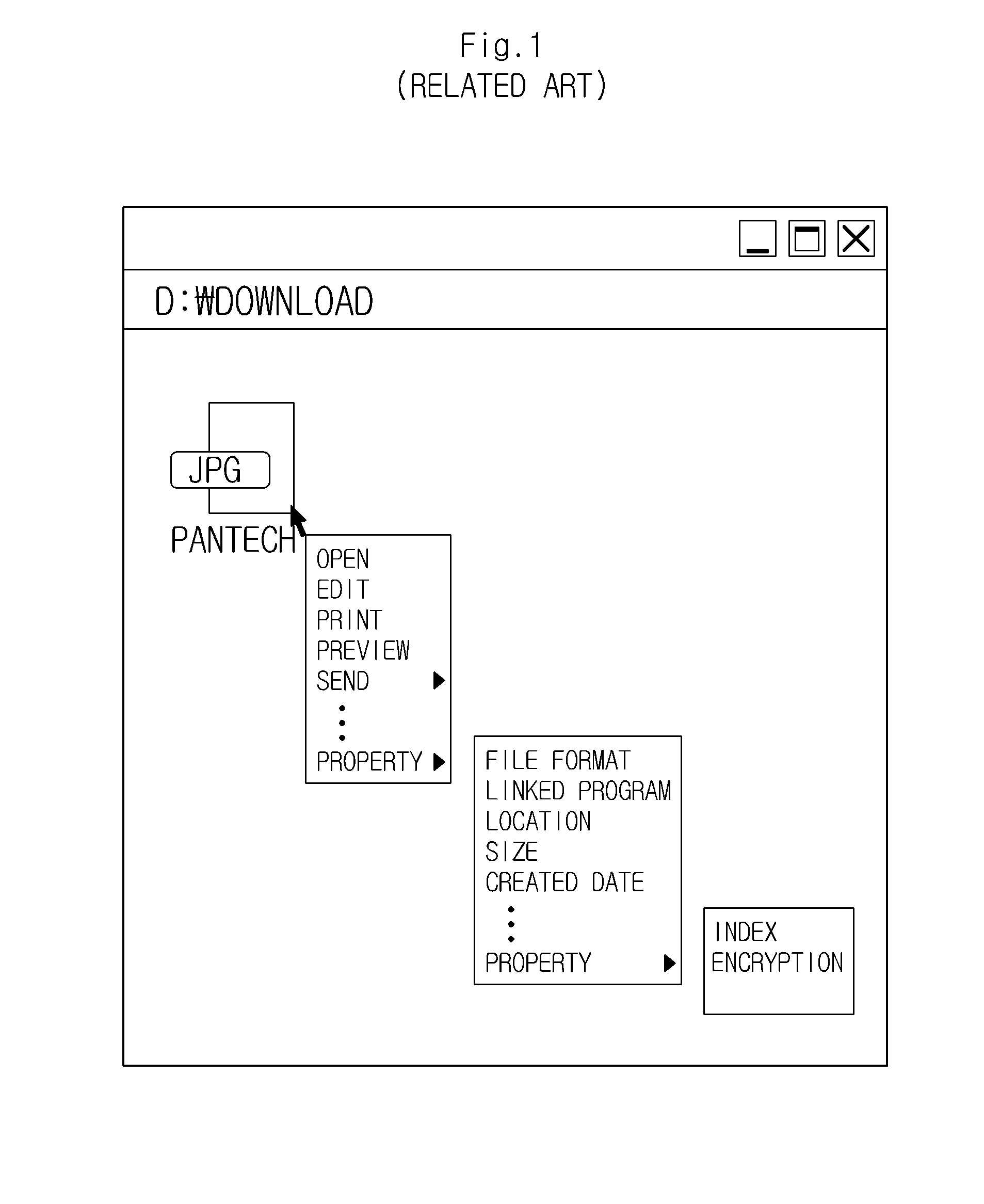 Method and device for management of a message and attachment