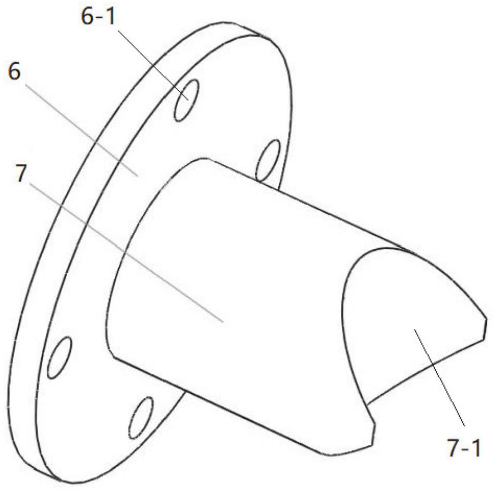 Machining die, machining device and method for lined wear-resisting layer of iron three-way pipe fitting