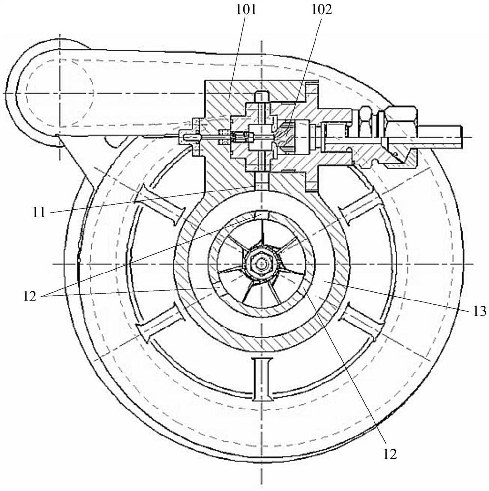 Centrifugal compressor and its volute passive anti-surge device