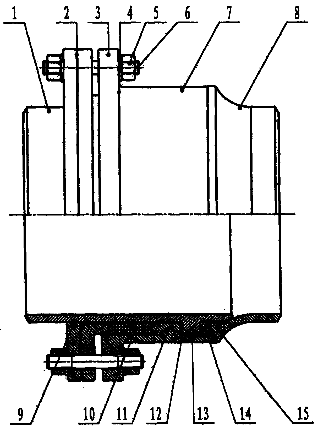 Novel double-gland high-pressure pipeline displacement compensator