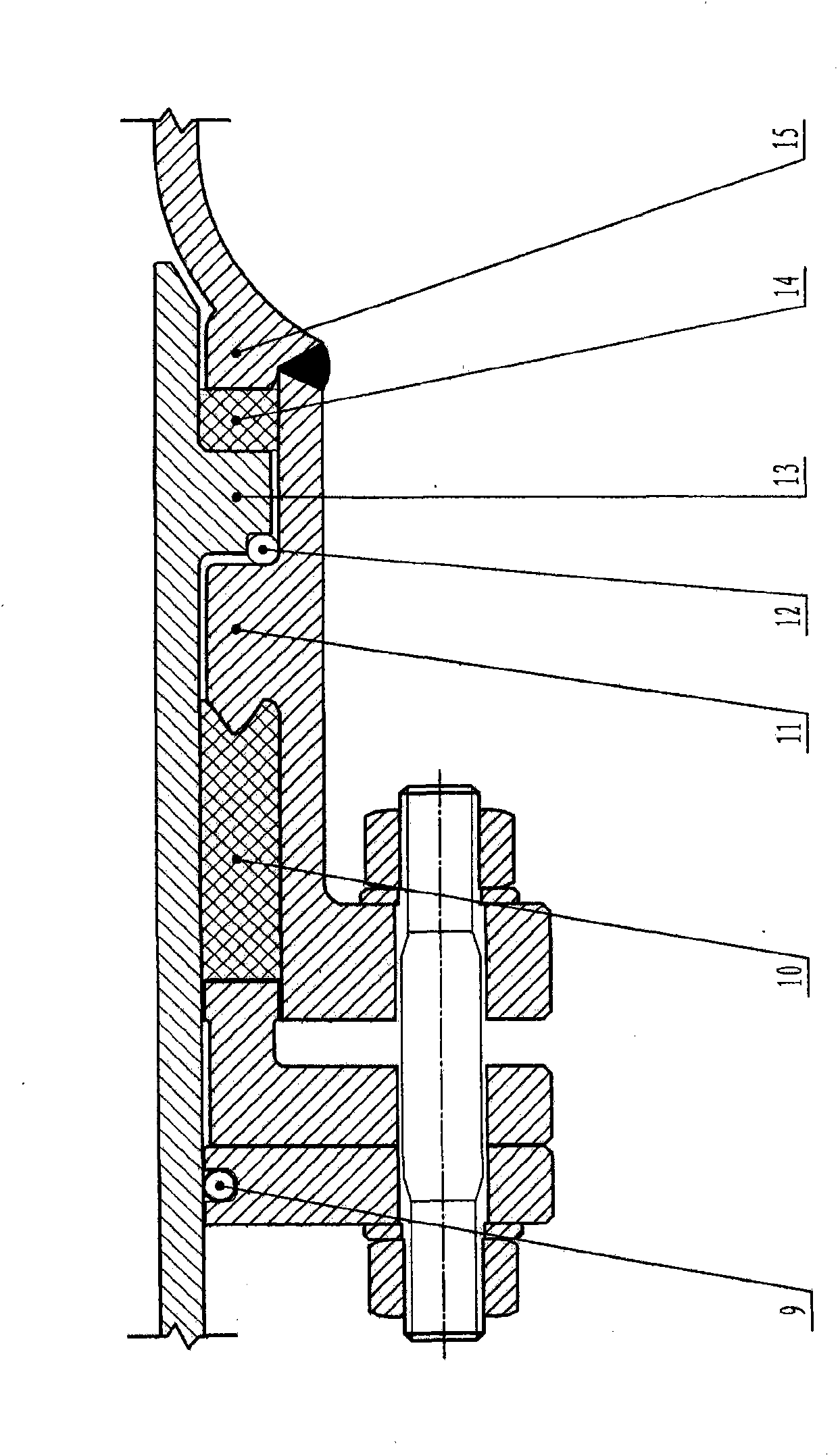 Novel double-gland high-pressure pipeline displacement compensator