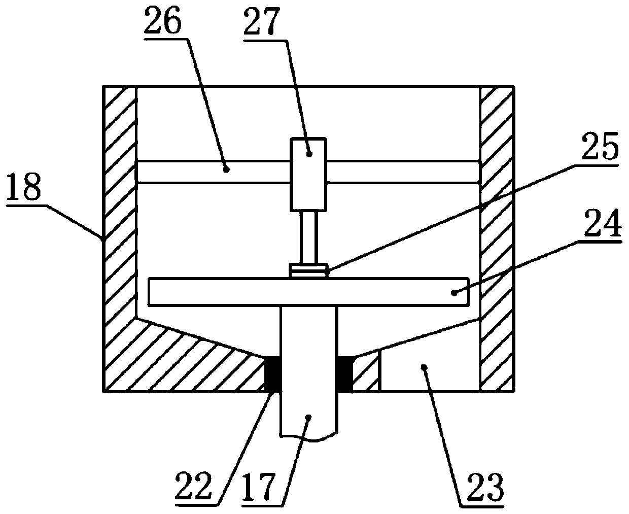 Mechanical automatic cutting device with dust collecting cover