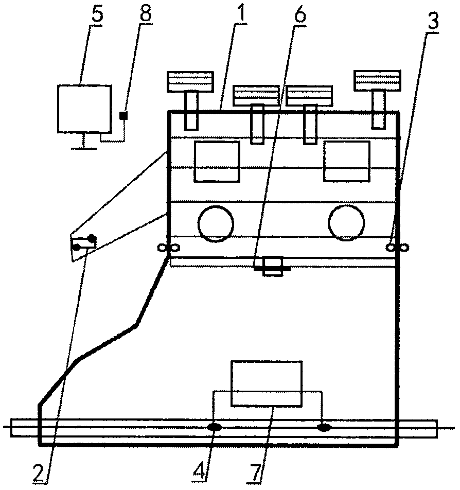 Hoisting overturn double-plate perpendicular auxiliary assembly of straightening machine