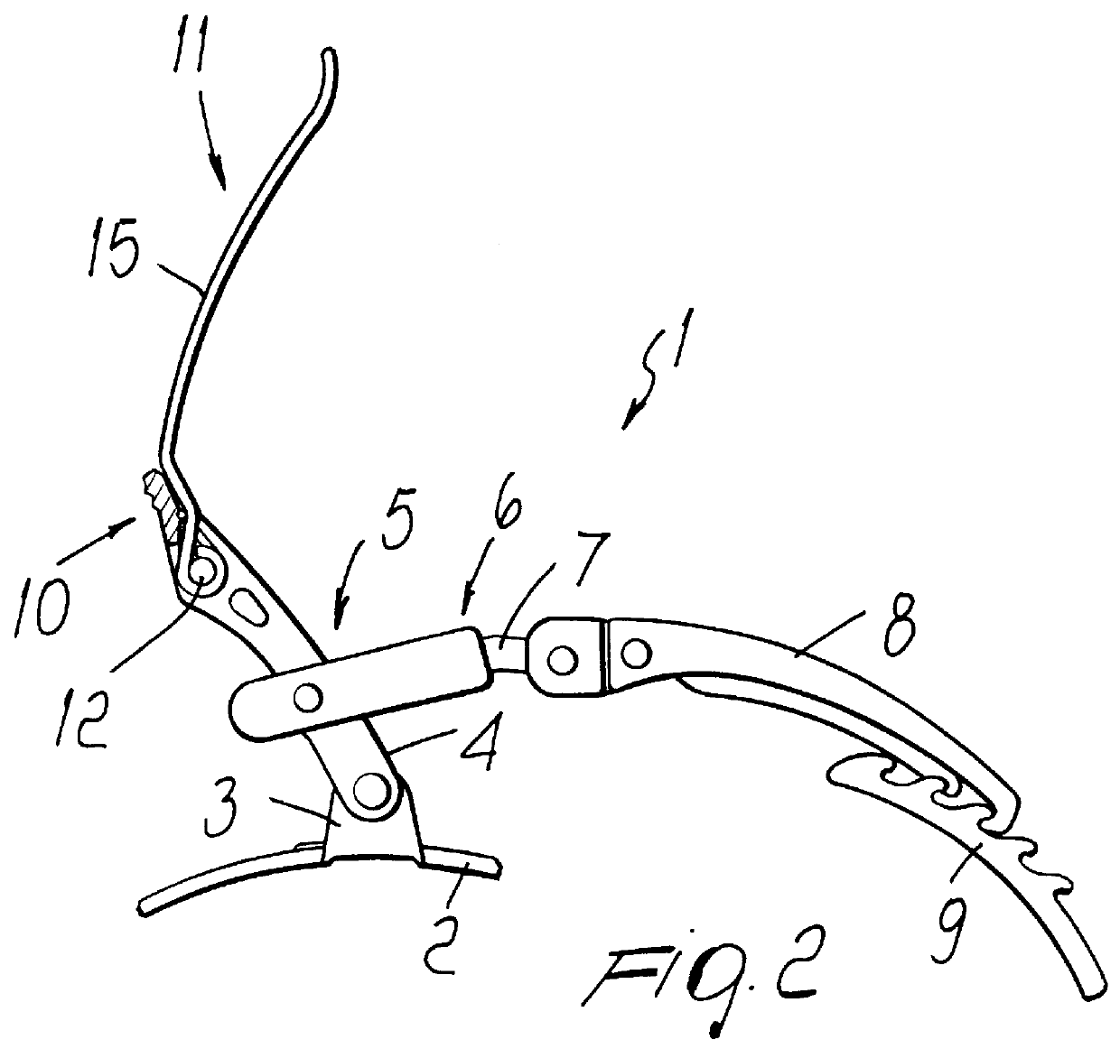 Lever particularly for sports shoes