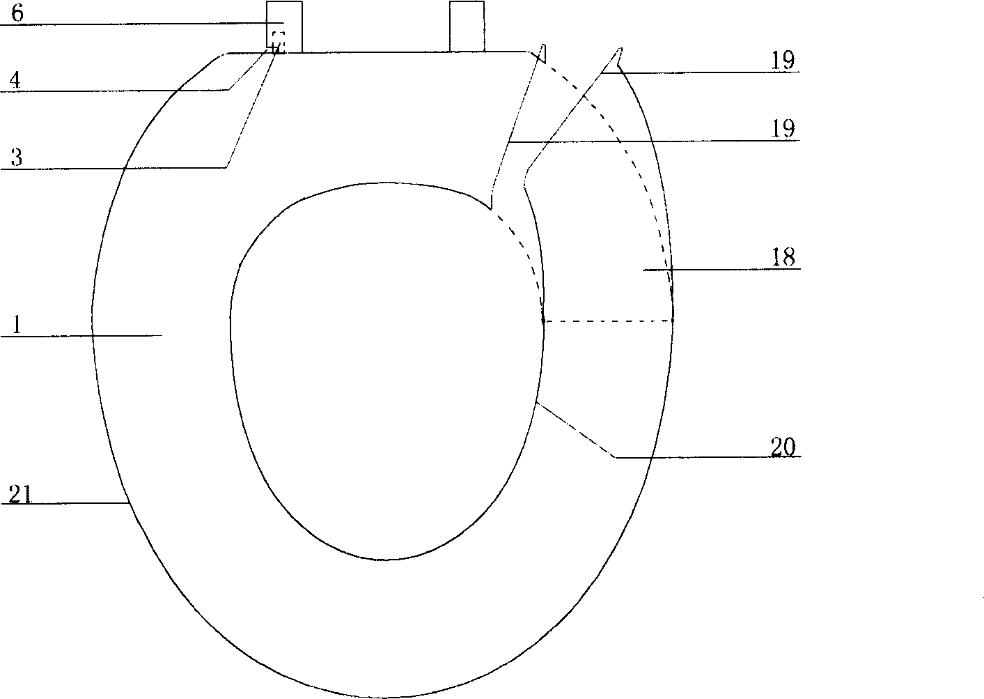 Isolation means for full covering ring-like toilet seat with continuous cover films