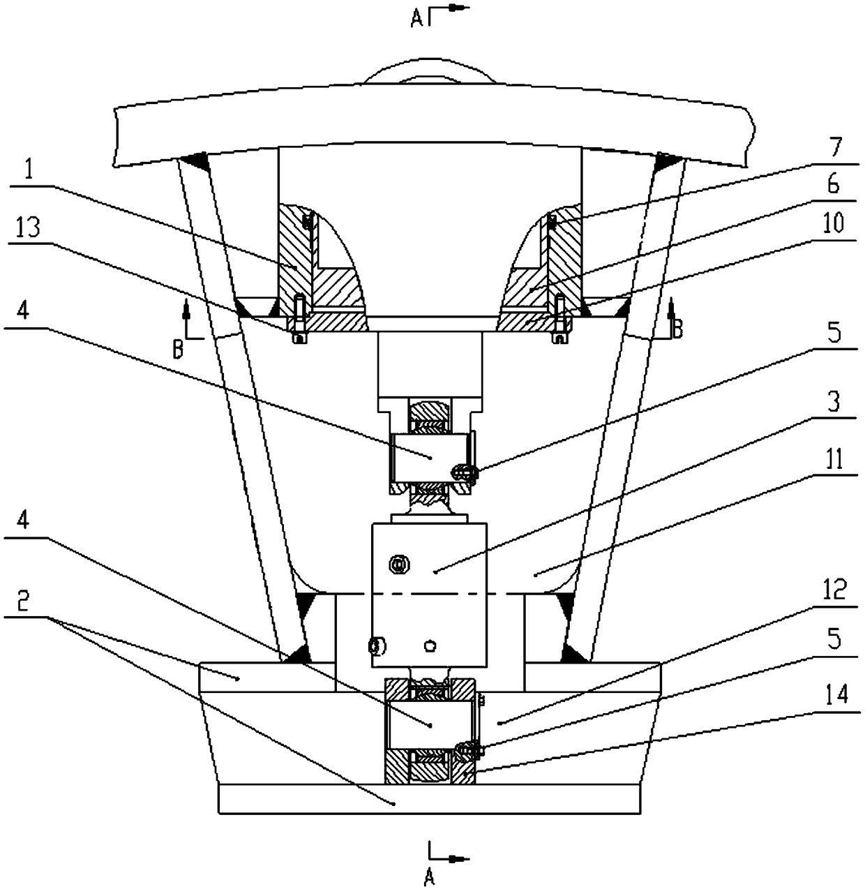 Tunneling machine and overbreak knife thereof