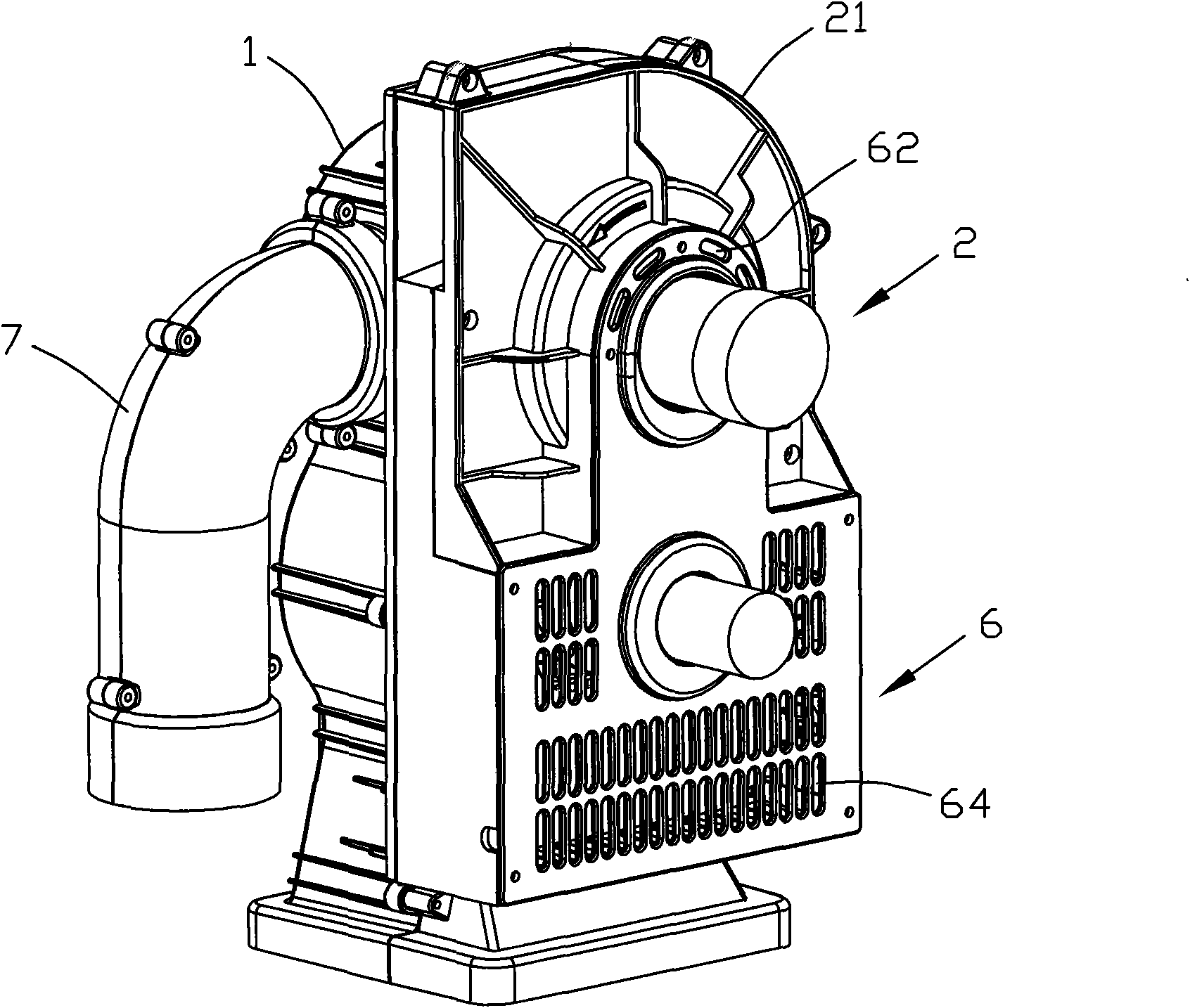 Novel suction system of piggyback cotton picker