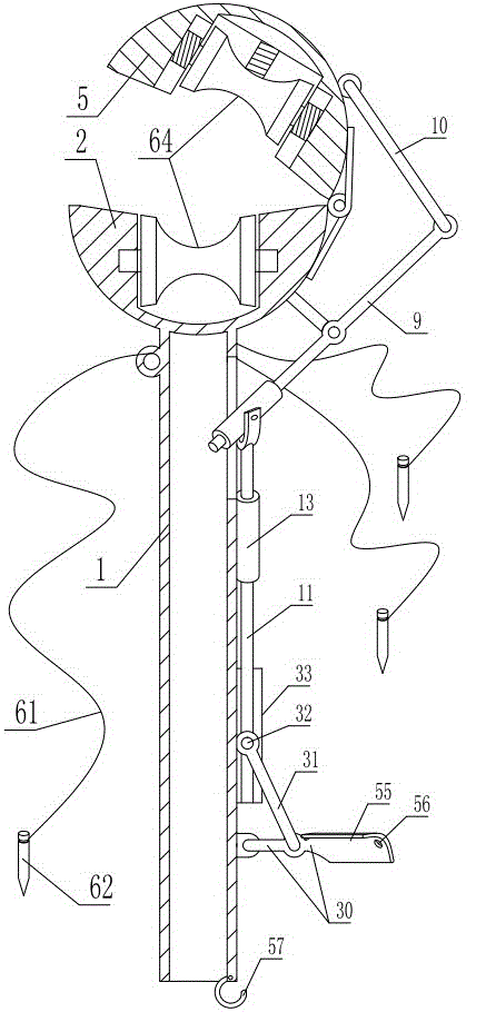 Power stringing line-cross device