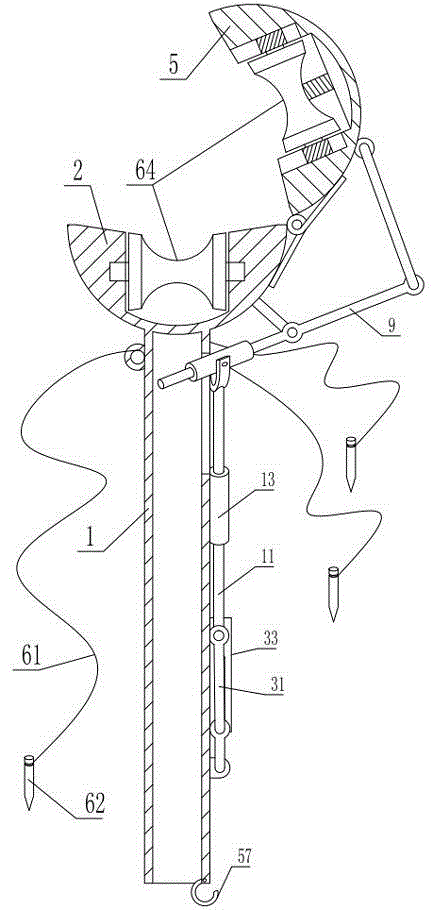 Power stringing line-cross device