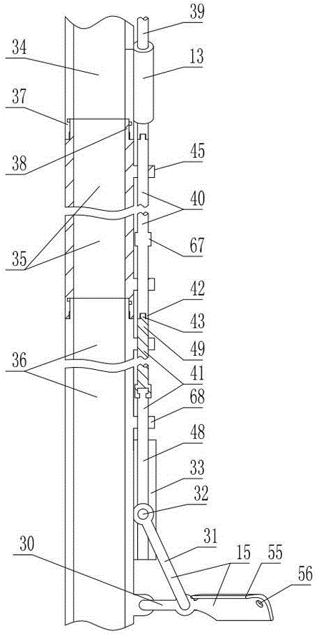 Power stringing line-cross device