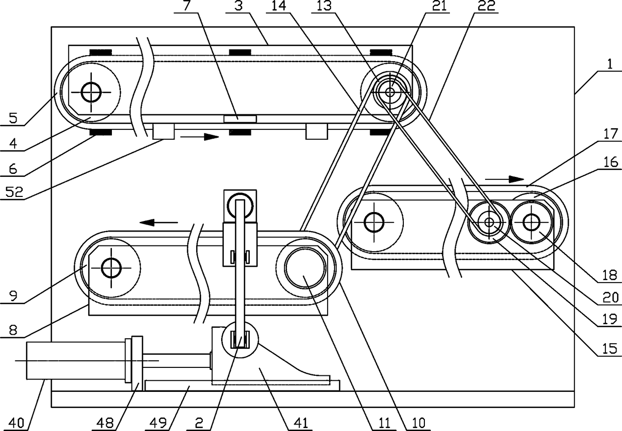 Continuous assembly mechanism for workpieces