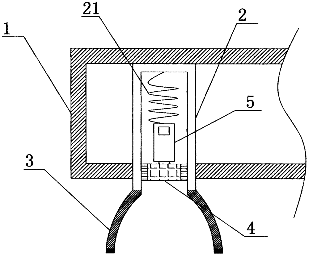 Air pressure adsorption type power adapter