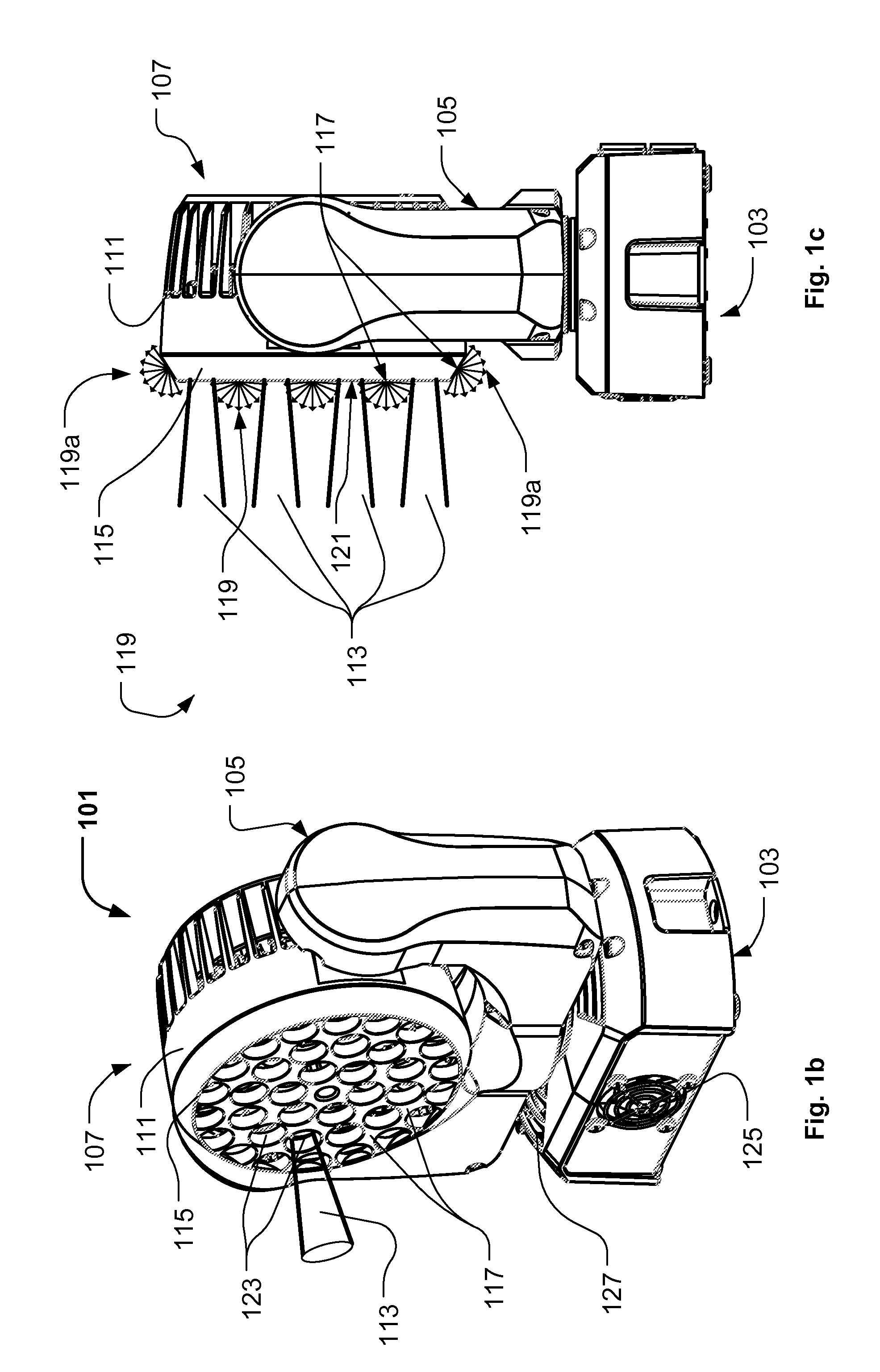 Moving Head Light Fixture With Protruding Diffuser Cover And Multiple Light Sources