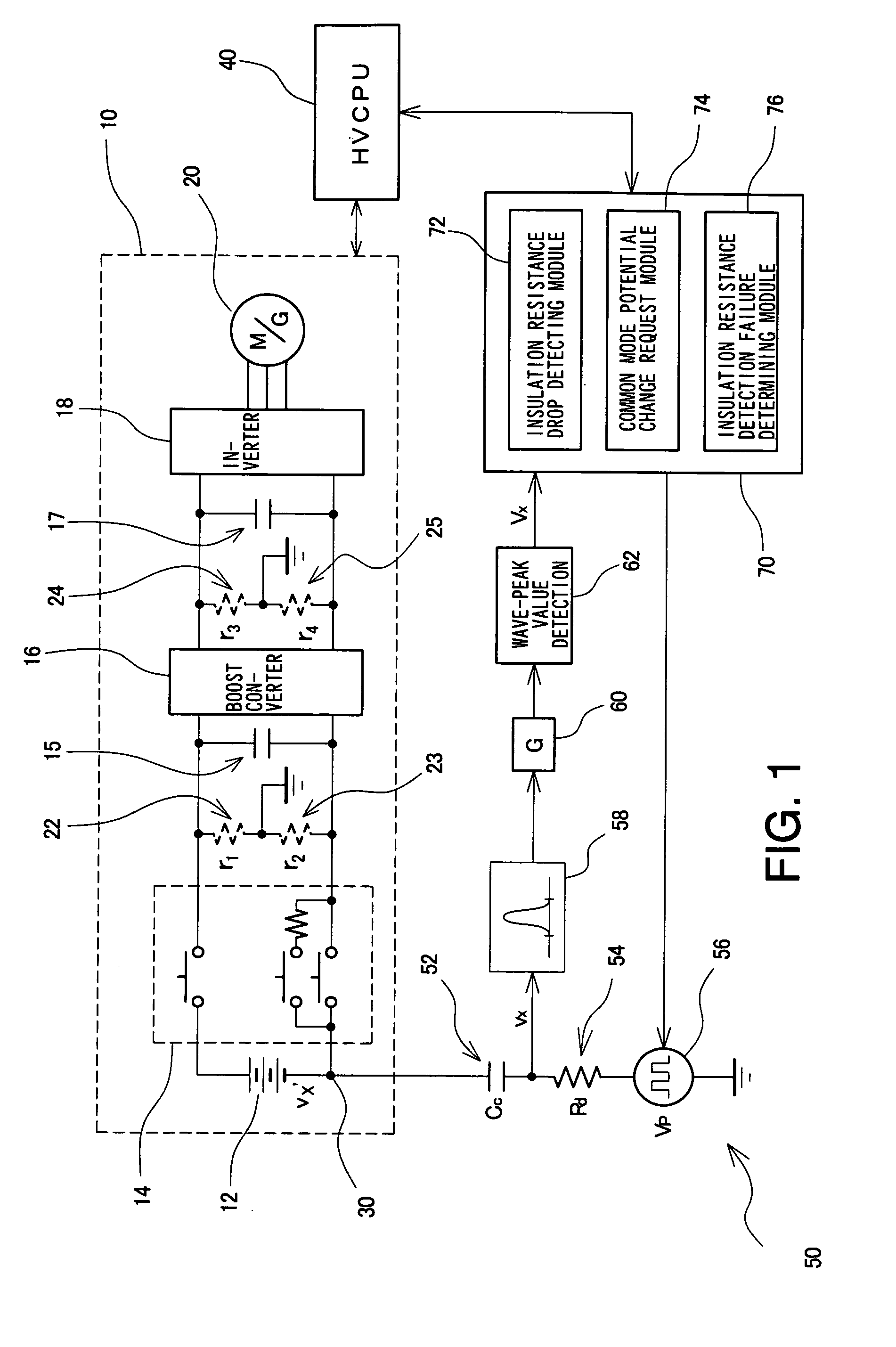 Insulation resistance detection system, insulation resistance detection apparatus and insulation resistance detection method