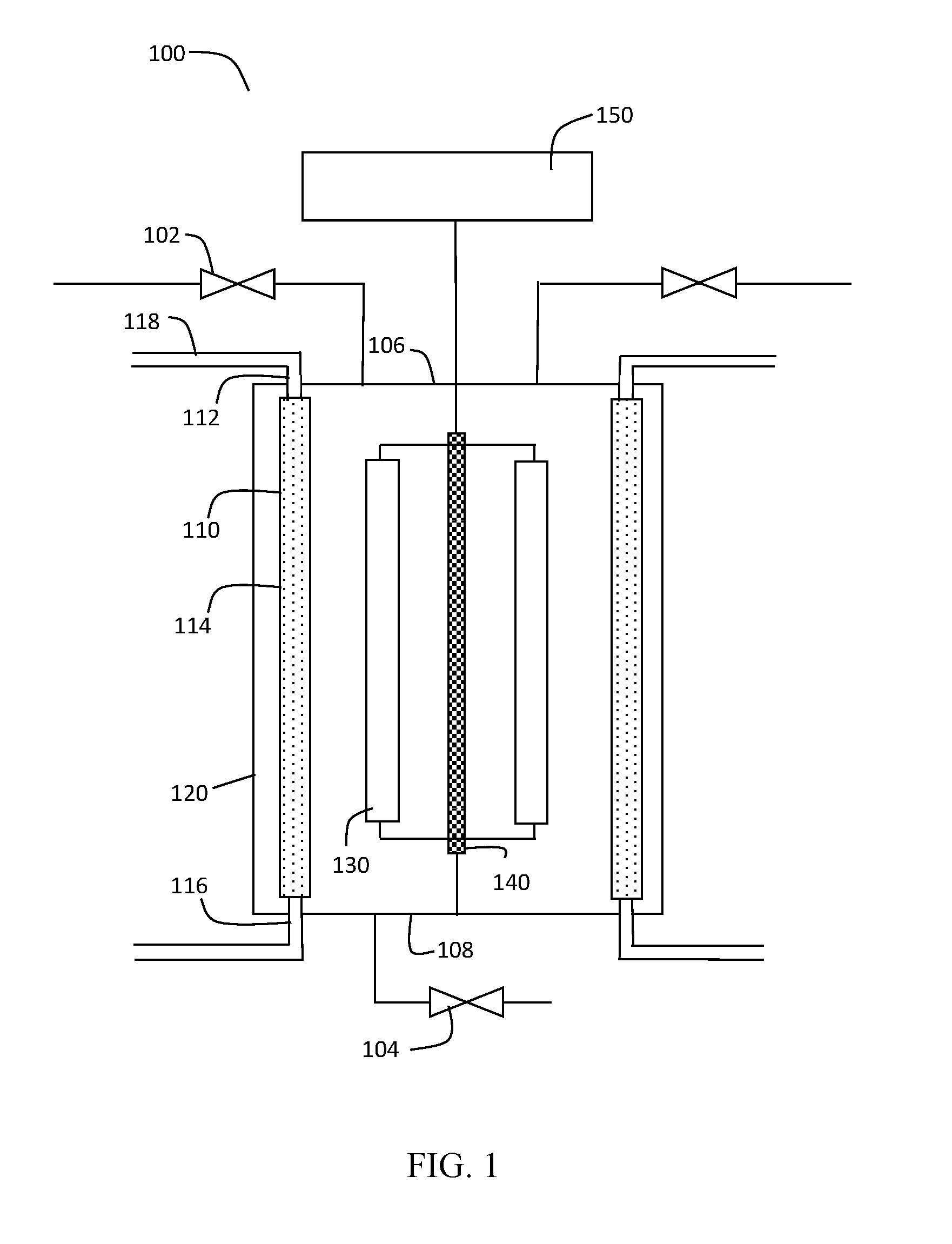 Baffle assembly for a reactor