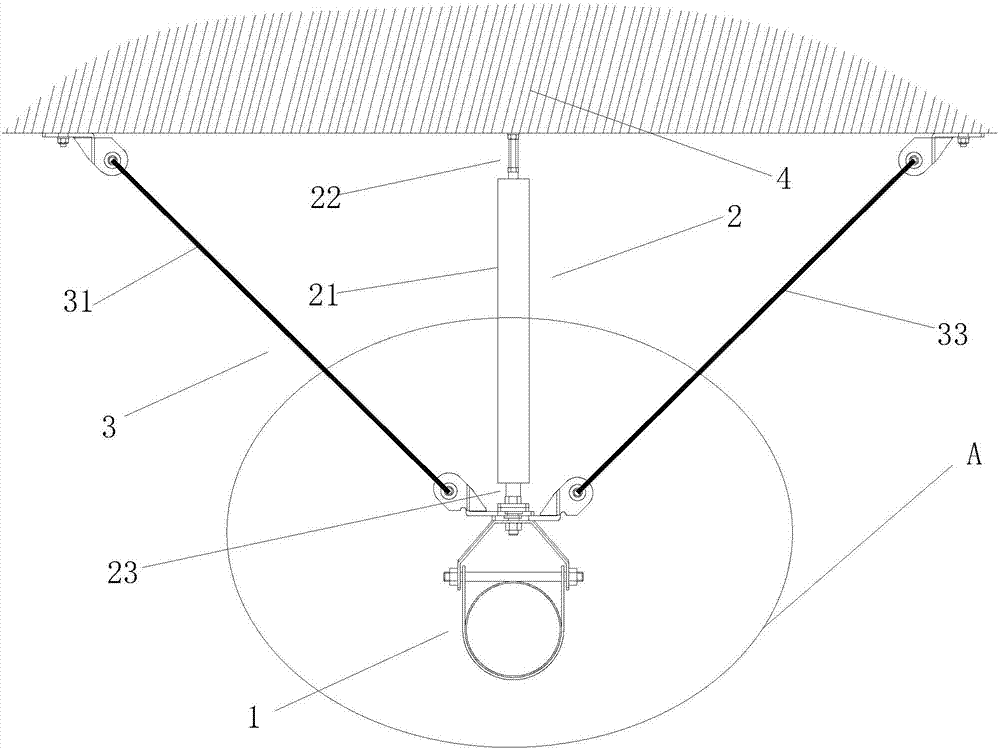 Multidirectional anti-shaking bracket