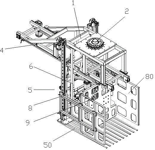 Inserting and taking type grabber capable of automatically unloading goods