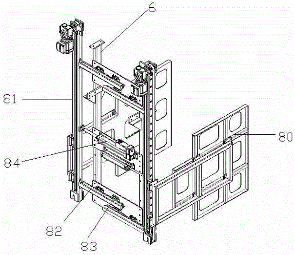 Inserting and taking type grabber capable of automatically unloading goods